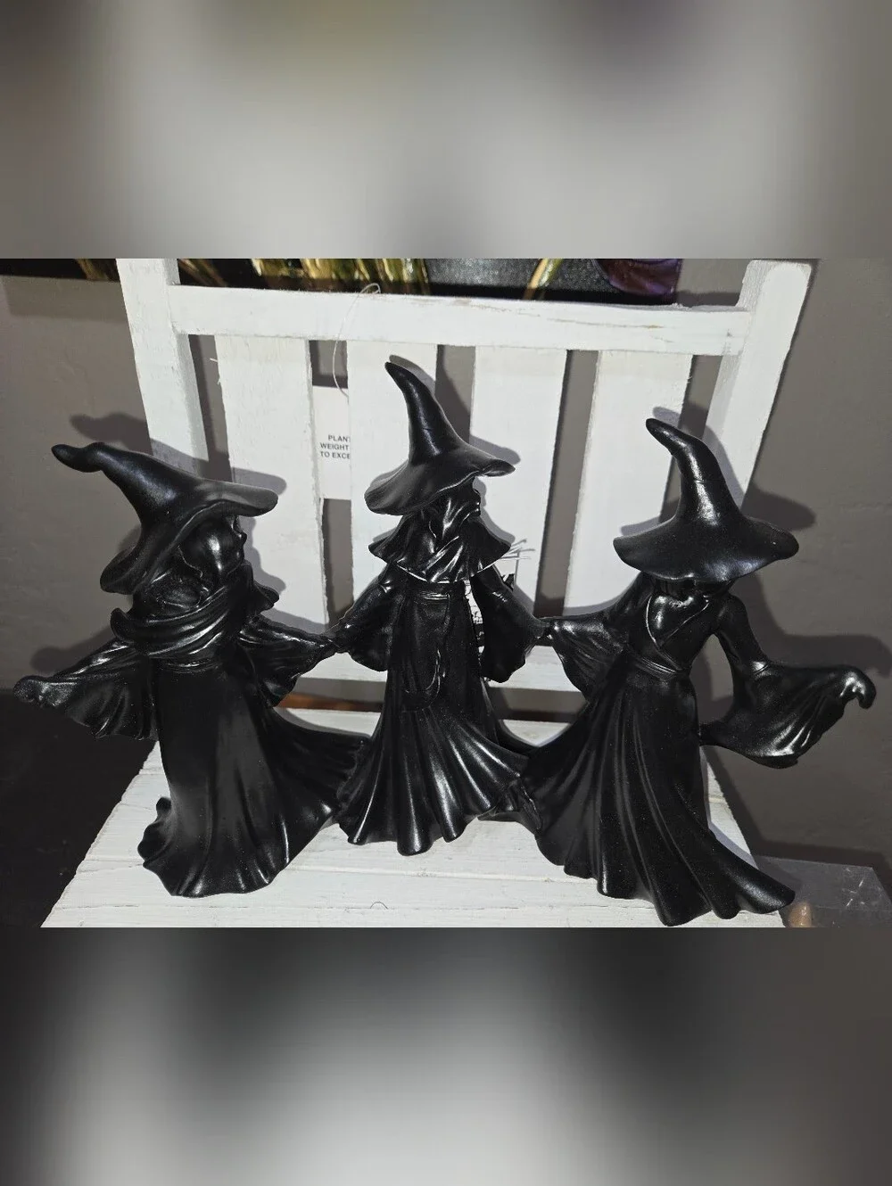 Tahari Witch Trio Three Black Witches Halloween